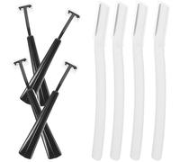 PRETYZOOM 4 ensembles Rasoirs à Sourcils Portable Durables et Manches Antidérapants pour Épilation Précise Visage et Modelage des Sourcils Outil Dermaplaning Compact pour Femme et Homme