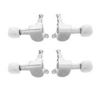 PRETYZOOM 4 ensembles Ukulele Tuning Pegs Set Angled Stainless Steel Precision Tuners Compact Lightweight For Banjo And Acoustic String Instruments