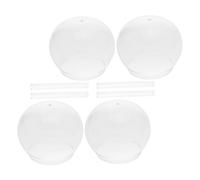 PRETYZOOM 4 Ensembles Wind Chime Kit Japanese Style Pendant Craft With Dome And Chime Tubes For Outdoor Patio Garden Balcony Decoration