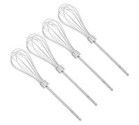 PRETYZOOM 4 pièces Accessoires Électrique Acier Inoxydable Allongés pour Batteur à Main Pâte Œufs Crème Viande Multifonction Cuisine Réutilisable