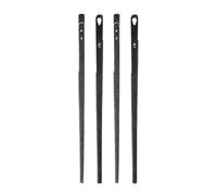 PRETYZOOM 4 Pièces Aiguilles à Coudre en Acier pour Cuir, Kit Polyvalent Aiguilles à Trous Simples et Doubles, Accessoires pour Travaux de Maroquinerie la Main
