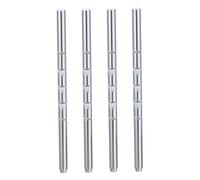 PRETYZOOM 4 Pièces Auto Seat Headrest Replacement Poles Straight Metal Rods for Car and RV Seats Adjustable Support Rods for Neck Protection and Vibration Reduction