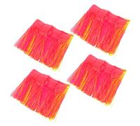 PRETYZOOM 4 Pièces Bannière Anniversaire Colorée Fluorescente Pet Décoration Murale Suspendue Multicolore pour Fête Denfants Guirlande Réutilisable et Facile à Installer pour Fond et Entrée