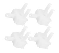 PRETYZOOM 4 Pièces Bielle de Commande de volet Accessoires de Stores de fenêtre contrôleur de Baguette Aveugle Remplacement à l'aveugle Unique kit de réparation de Stores Plastique Blanche