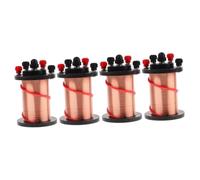 PRETYZOOM 4 Pièces Bobine Induction Électromagnétique Solénoïde pour Expériences Physiques Enseignement et Facile à Utiliser pour Démonstration des Principes Électromagnétisme