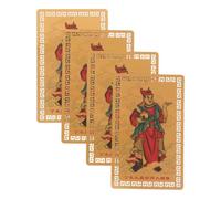 PRETYZOOM 4 Pièces Carte Amulette Feng Shui Tai Sui 2027 Année du Chèvre | Nouvel An Chinois Traditionnel, Protection et Prospérité, pour Autels Familiaux et Bureaux