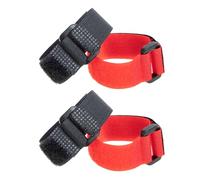 PRETYZOOM 4 Pièces Collier en Nylon pour Volaille Anti-Chant du Coq, Ceinture de Cou de Sécurité Rouge et Noir, Facile à Utiliser pour Poules et Coqs