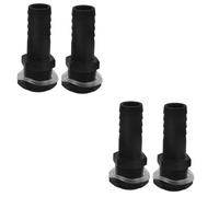 PRETYZOOM 4 pièces Connecteur Plastique pour Réservoir Eau Raccord Filetage Externe pour Tuyau Arrosage Adaptateur Robuste pour Cuve Tonneau et Usage Jardinier