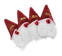 PRETYZOOM 4 Pièces Décorations de Sapin de Noël Élégantes en Plastique et Tissu Non Tissé, Breloques Faciles à Installer pour Vitrines et Décorations Saisonnières Festives