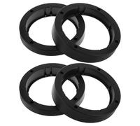PRETYZOOM 4 Pièces Entretoise pour Haut-parleurs de Voiture 6,5 Pouces 15mm | Conception Inclinée, Montage Audio Stéréo, Protection Étanche, Noir, pour Portière et Système Acoustique