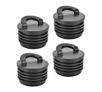 PRETYZOOM 4 pièces Kit de Bouchons de Vidange pour Bateau Kayak Bouchons Étanchéité Robustes en Caoutchouc Pratiques et Durables pour Drainage et Protection Eau