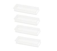 PRETYZOOM 4 Pièces Lot de Micro Cuvettes Verre Optique pour Analyse Spectrophotométrique Laboratoire Échantillons Précis et Usage Polyvalent