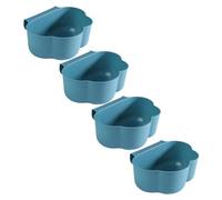 PRETYZOOM 4 Pièces Mini Conteneur à Déchets Suspendu pour Cuisine Bac à pour Porte de Cabinet Récipient Pratique Bleu