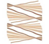 PRETYZOOM 4 Pièces Os de Ventilateur Pliant Bambou pour Fabrication Manuelle Accessoires Décoratifs Style Chinois Légers et Durables pour Éventails Personnalisés