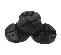 PRETYZOOM 4 Pièces Patins en Caoutchouc Noirs Ronds pour Pont Élévateur à Deux Colonnes, Haute Élasticité Bruit, Adaptés aux Ateliers de Réparation Automobile
