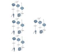 PRETYZOOM 4 Pièces pendentif de style méditerranéen home decor accessoires de décoration intérieure méditerranéen art mural ornement suspendu nautique décoration maison décoration murale