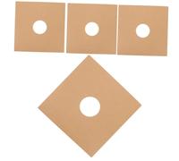 PRETYZOOM 4 Pièces Pochette pour Disque Vinyle Pochettes de CD Vestes de disques vinyles Papier Kraft Vous Savez Stockage de tes en Non poreux Protecteur