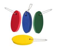 PRETYZOOM 4 pièces Porte-clés Flottant Ovale PU Lot de Accessoire pour Sports Nautiques et Activités Extérieures Protection Anti-perte pour Clés Eau Couleur Aléatoire Couleur Aléatoire