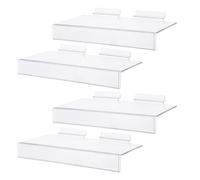 PRETYZOOM 4 Pièces Shoe Display Rack Wall Mounted Floating Shelves For Sneakers Heels Sandals Store Retail Organizer