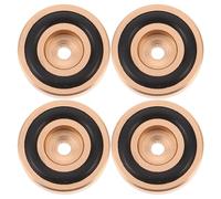 PRETYZOOM 4 Pieds Rehausseurs Antidérapants en Caoutchouc pour Planche à Découper en Bois, 40 X 10 Mm, Kit de Pieds de Protection Dorés, Stabilisateurs Surélevés Cuisine Intérieure