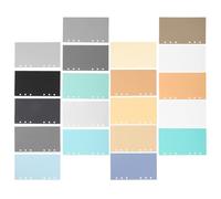 PRETYZOOM 40 Feuilles Papier Recharge pour Classeur Mobiles pour Carnet de Notes Recharge Papier Vif pour Journal de Voyage et Planificateur