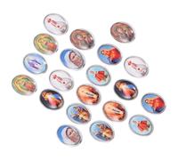 PRETYZOOM 40 pièces Accessoires de Bijoux Religieux Alliage pour Colliers et Bracelets avec Médailles Rondes Vierge pour Fabrication DIY et Décoration Spirituelle