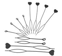 PRETYZOOM 40 pièces Heart Shaped Hair Bun Making Tools Kit Lightweight Automatic Hair Styling Accessories For Braids And Twisting Buns