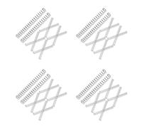 PRETYZOOM 40 Pièces Ressorts de Compression Mécaniques en Acier | Kit Argenté, Usage pour Maintenance Mécanique, Adapté aux Ferme-portes et Portes de Bibliothèque