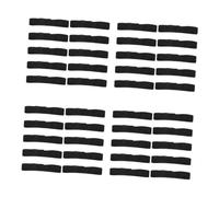 PRETYZOOM 40 Pièces sangle de bento groupe de bento élastique sangle de boîte à lunch pique- ceinture élastique résistante Noir