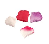PRETYZOOM 400pièces Pétales De Rose Artificiels Plastique pour Décoration De Mariage Et Événements Rouge Rose Blanc Pur