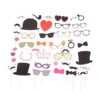 PRETYZOOM 44 Pièces Photo de Mariage Masque Accessoires photobooth Accessoires de Accessoires pour s de Mariage Accessoires de de fête de Bienvenue