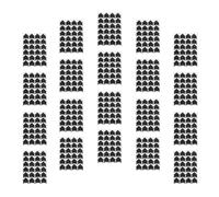PRETYZOOM 480 Pièces Coins Photo Auto-adhésifs Triangulaires Noir Papier 20 Feuilles