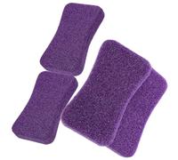 PRETYZOOM 4pcs Lime à Peau Morte du Pied en Pu Confortable à Tenir, Exfoliant Professionnel pour Callosité Pied, Outil Pédicure pour Enlever Peau Dure et Morte Couleur Aléatoire