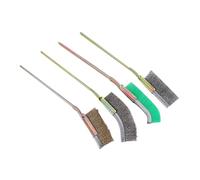 PRETYZOOM 4pièces Brosse Métallique Fine Pour Nettoyage Voiture Fenêtre Porte Moteur Rainures Étroites Recoins Difficiles Manche Long Pratique