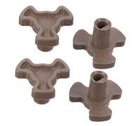 PRETYZOOM 4pièces Quatre De Coupler Pour Plateau Tournant De - Arbre De Connexion Support Pour Rotation Stable Et