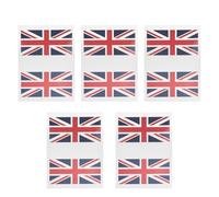 PRETYZOOM 5 Ensembles Stickers Visage Drapeau Royaume-uni Étanches Autocollants Temporaires Football Fans Supporters