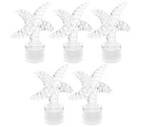 PRETYZOOM 5 Pièces Bouchon de Parfum Bouchon de Flacon de Parfum de Voyage Plastique Rechargeable Étoile Cristal Vintage Décoration Intérieure et Voyage