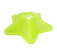 PRETYZOOM 5 Pièces Cônes de Disque de Football Verts en PE | Surface Lisse, Visibilité Renforcée, Souplesse et Format Portable, Design Réaliste à Couleur Vive