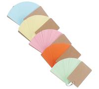 PRETYZOOM 5 pièces Lot de Cartes Flash Vierges avec Anneaux Reliure Carnet de Notes Portable Cartes Mémo Pratiques pour Bureau Études et Organisation Format Compact Facile à Transporter