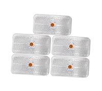 PRETYZOOM 5 Pièces Lot de Sachets de Gel de Silice avec Boîte Aluminium Indicateur Humidité pour Coffre-fort Caméra Armoire et Électronique Absorbeur Humidité Réutilisable