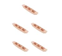 PRETYZOOM 5 Pièces Maquette de Bateau en Bois Mini-Bateau de pêche Bateau en Carton Avion bouda Decoration Interieure décoration intérieure Petit Bateau en Bois Bateau de pêche Paysage Micro
