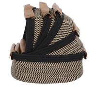 PRETYZOOM 5 Pièces Paniers Tressés Corde de Coton avec Poignées Pu Ensemble de Rangement Boho pour Chambre Garçon Fille Salle de Bains Bureau ou Chambre Paniers Décoratifs pour Organisation