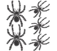 PRETYZOOM 5 Pièces Patch Araignée Noire Thermocollant à Coudre Soi-même en Tissu, Décoration Vêtements pour Robes, pour Fêtes et Anniversaires, Forme Toile D'araignée