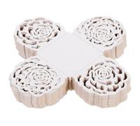 PRETYZOOM 50 Caissettes en Papier Blanc pour Chocolat Creuses Bordure en Dentelle, Compactes et Faciles à Utiliser, pour Fêtes, Mariages et Présentation de Confiseries, Lot de 50 Pièces