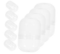 PRETYZOOM 50 pièces Boules Plastique Transparentes à Remplir Capsules Réutilisables Résistantes pour Distributeurs Automatiques Fêtes Mariages Décorations