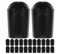 PRETYZOOM 50 Pièces Housses de Protection pour Cintre, Embouts Pvc Noirs 4