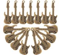 PRETYZOOM 50 pièces Pendentifs Guitare Miniatures Alliage Vintage pour Décoration de Coque de Téléphone Accessoires DIY Légers et Créatifs pour Amateurs Artisanat