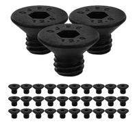 PRETYZOOM 50 Pièces Vis à Tête Plate à Six Pans Creux Acier au Ensemble de Visserie pour Assemblage de Meubles et Équipements Mécaniques Vis Petites à Tête Fraisée pour Bricolage et Usinage