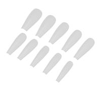 PRETYZOOM 500 Pièces Faux Ongles Longs Autocollants pour Ongles Capsules Stickers Manucure Facile Application