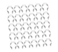 PRETYZOOM 50pièces Clips INOX pour Tubes LED Et Fluorescents Pinces Robustes u pour Fixation Lampe Accessoire pour Support Ampoules Lot